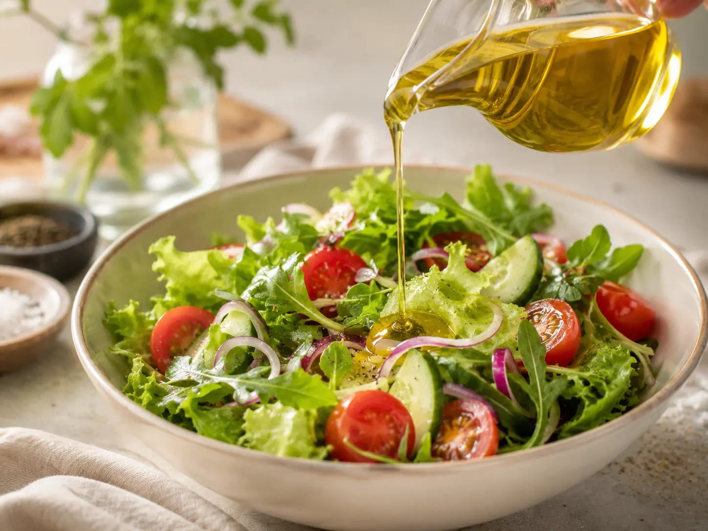 Sauces and dressings prepared with sunflower oil