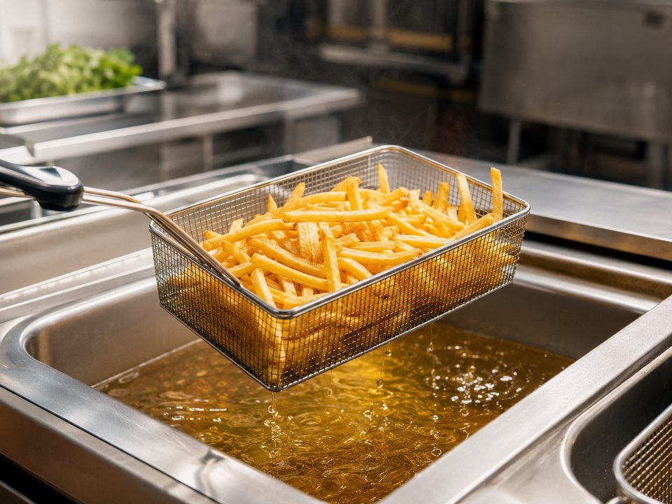 Corn oil used for professional frying applications