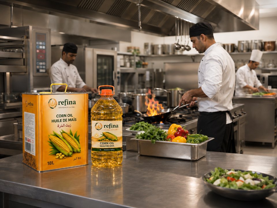 Refina corn oil used in a professional commercial kitchen