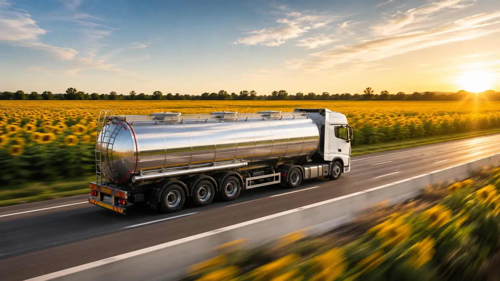 Industrial bulk sunflower oil handling for food producers