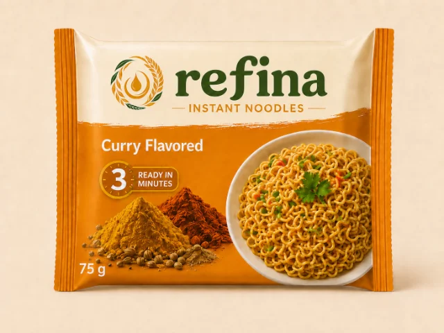 Refina instant noodle — Curry Flavored