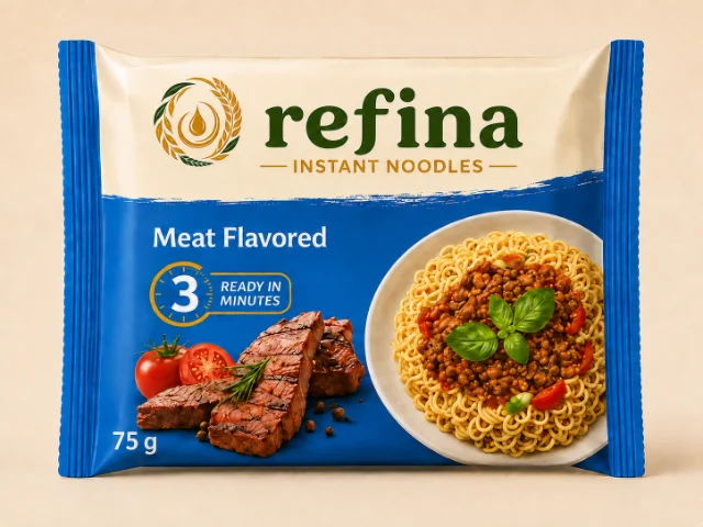 Refina instant noodle — Meat Flavored