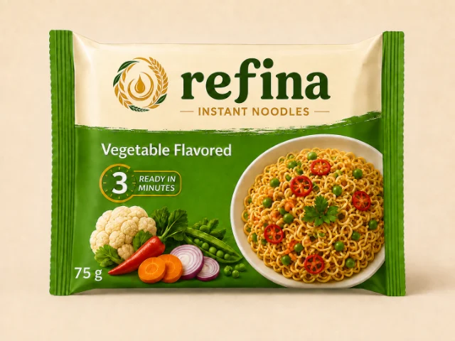 Refina instant noodle — Vegetable Flavored