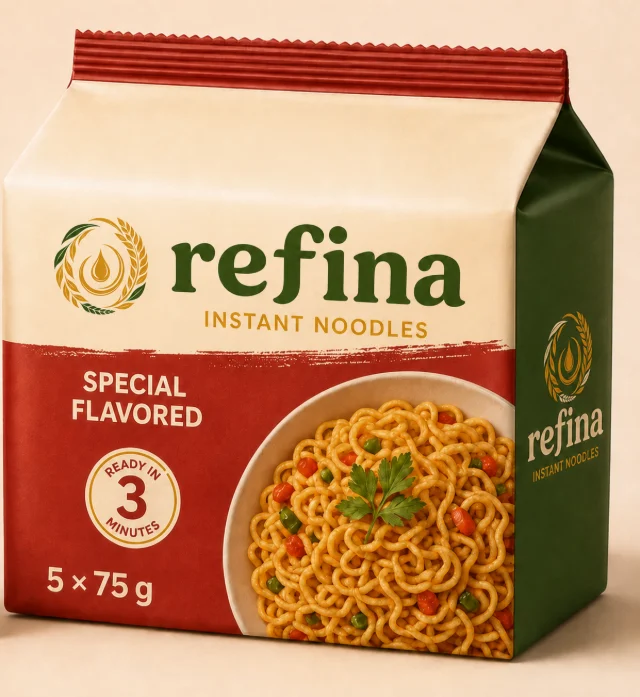 Refina Instant Noodles 5×75g special flavored multipack carton