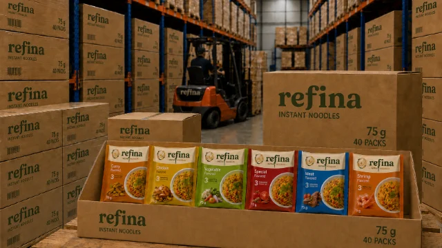 Commercial instant noodle distribution warehouse