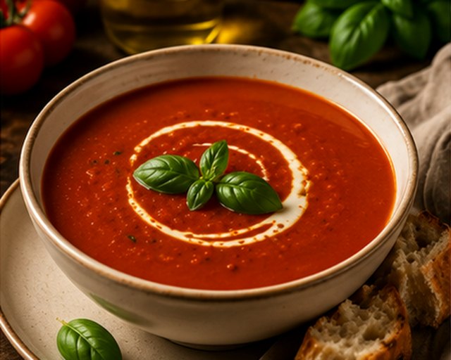 Soups made with tomato paste
