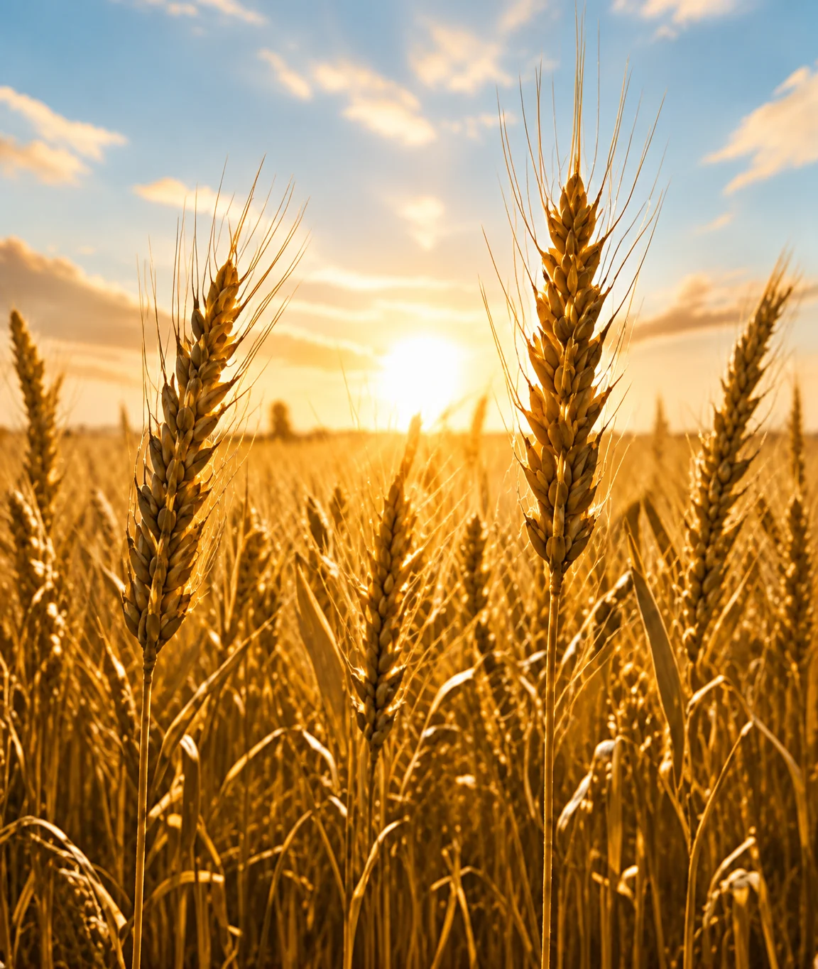 Wheat field at origin