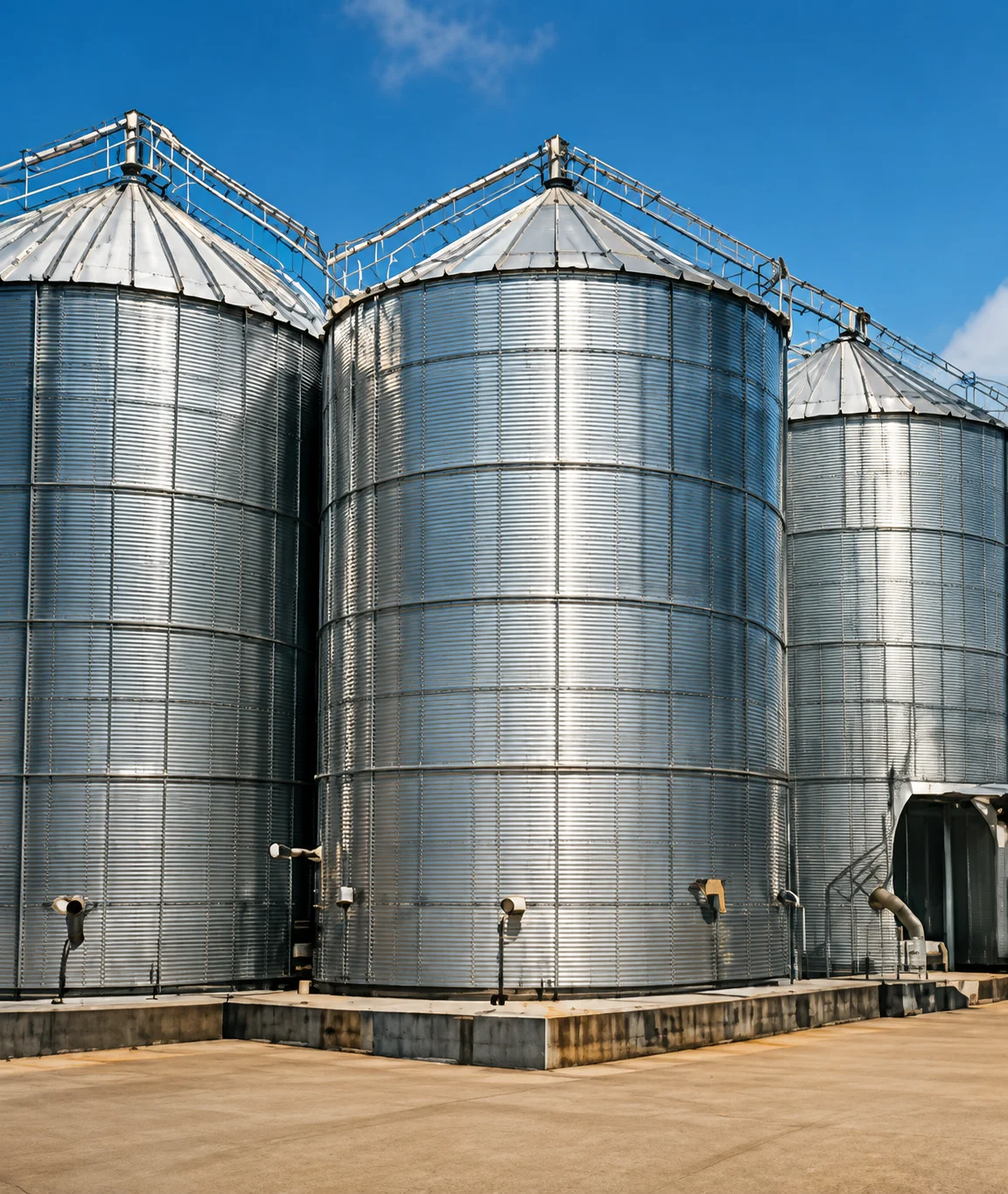 Grain silos for storage and handling